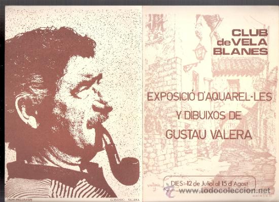 Art: Gustau Varela.Club Vela Blanes. D&iacute;ptico. 21 x 14'5 cmtrs.