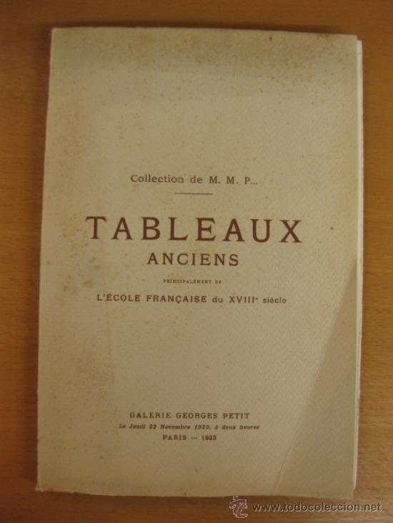 Arte: CATALOGO DE LA GALERIE GEORGES PETIT.22 DE NOVIEMBRE DE 1923.PARIS.