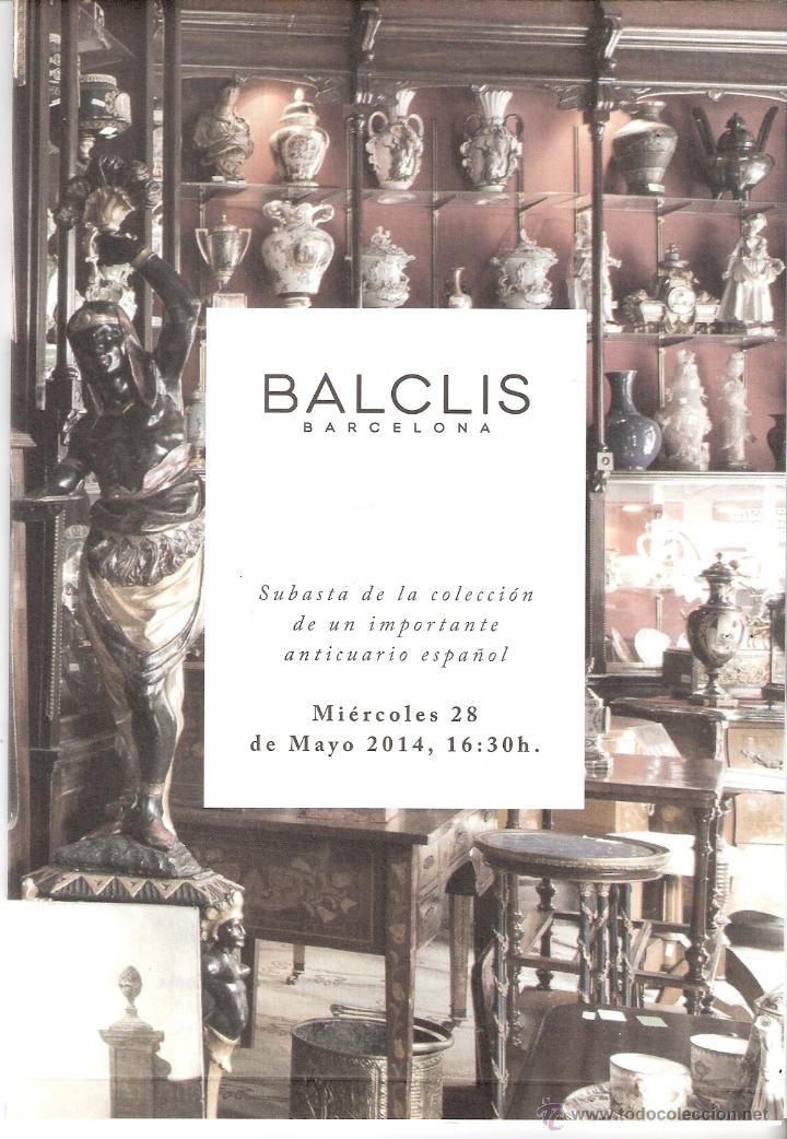 Art: Folleto Informativo. Desplegable ( 16 caras ) Balclis Barcelona. Subasta Mayo 2014.