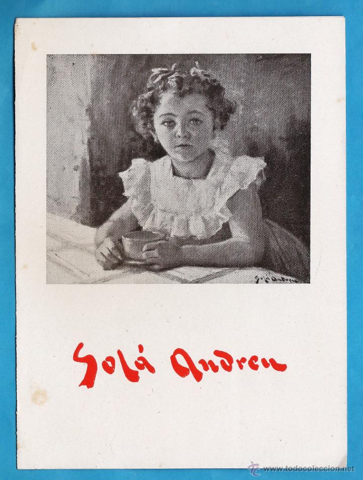 Arte: catalogo exposicion - sola andreu - en sala busquets - barcelona - a&ntilde;o 1946 -