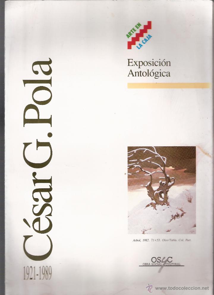 Kunst: Cesar G. Pola. Antol&oacute;gica. 1990. Itinerante. Caja de Ahorros de Asturias. 30 x 21 cmtrs. Tr&iacute;ptico.