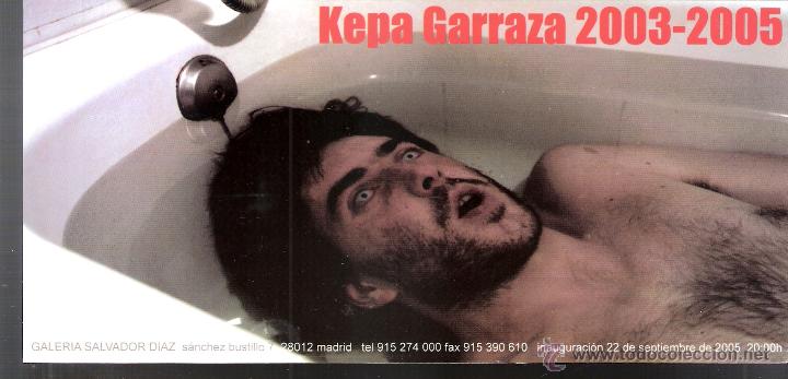 Kunst: Kepa Garraza. Septiembre 2005. Galer&iacute;a Salvador Diaz. Madrid. Tarjeta inauguraci&oacute;n. 21x10 cmtrs.