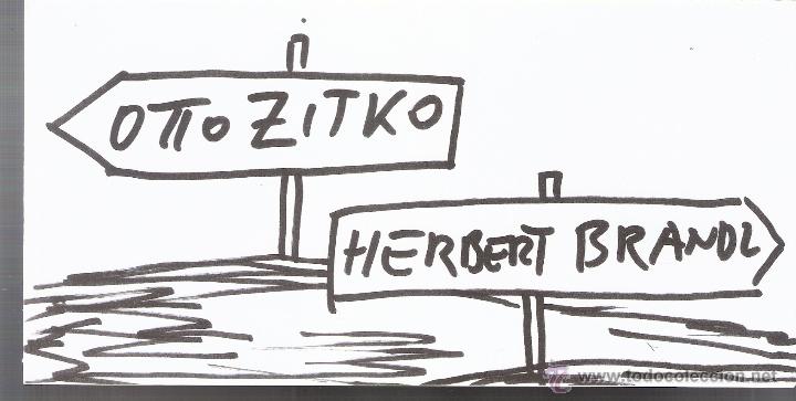 Art: Herbert Brand. Otto Zitko. Galer&iacute;a Heinrich Ehrhardt,Madrid. D&iacute;ptico inauguraci&oacute;n. 21x10'5 cmtrs.
