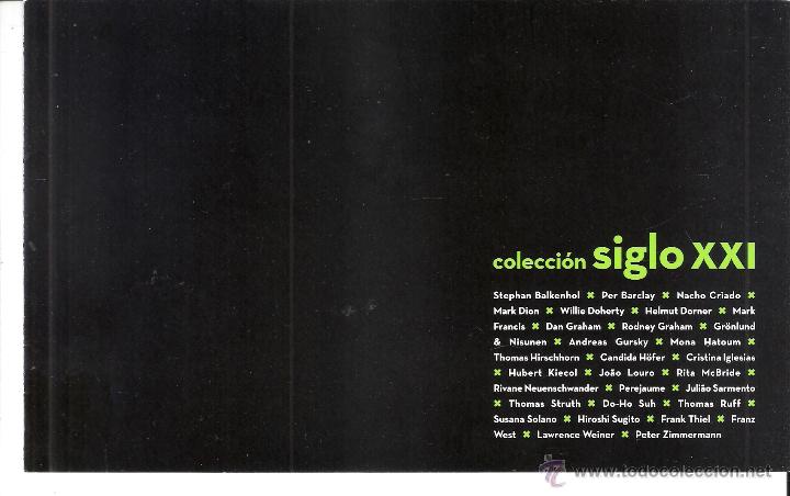 Art: Colecci&oacute;n Siglo XXI. Grupo AFINSA. Tr&iacute;ptico. 21x13 cmtrs. Relaci&oacute;n de artistas. Reproducci&oacute;n Obras.