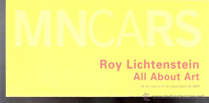 Arte: Roy Lichenstein. Junio 2004. Museo Nacional Centro de Arte Reina Sofia (MNCARS).Tr&iacute;ptico.21x10 cmtrs
