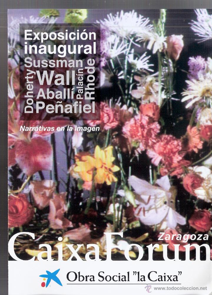 Kunst: Narrativas en la imagen. Exposici&oacute;n Inaugural. CaixaForum,Zaragoza.Junio 2014.Tr&iacute;ptico. 21x15 cmtrs.