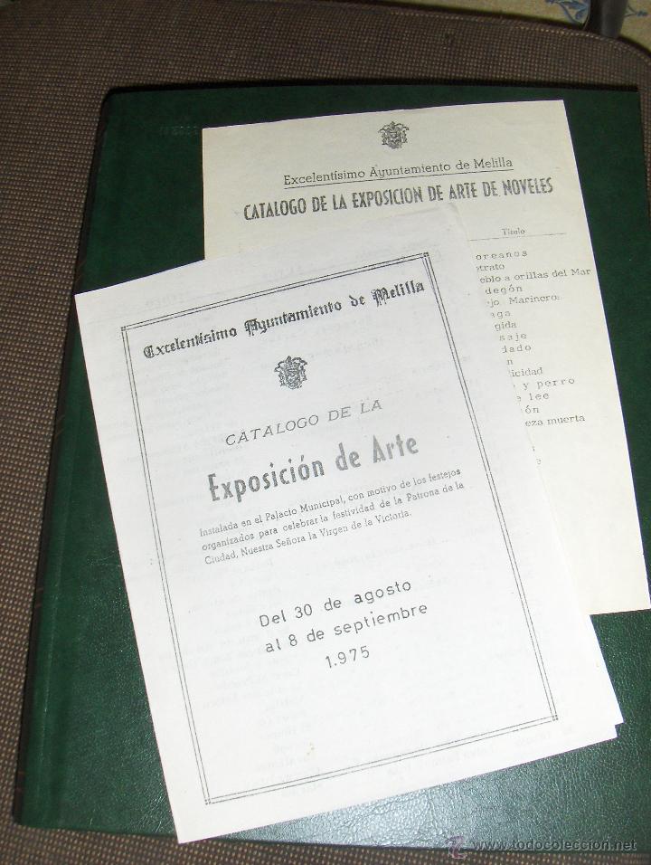Arte: MELILLA 1975, CATALOGO DE LA EXPOSICION DE ARTE. FIESTAS.