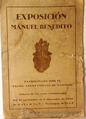 Arte: Catálogo. Exposición Manuel Benedito. Valencia, 1949. reproducciones montadas, - Foto 2 - 54088494