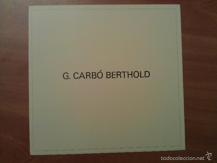 Arte: 1984 - GIRONA : CARB&Oacute; BERTHOLD - Foto 2