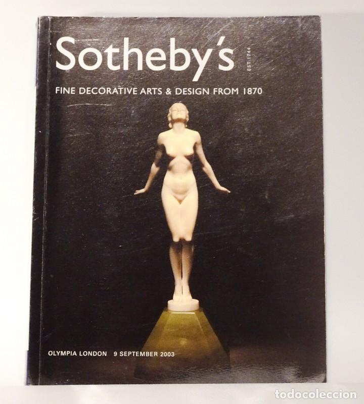 Arte: Cat&aacute;logo Subasta Sothebys Art Deco 2003 - Foto 1