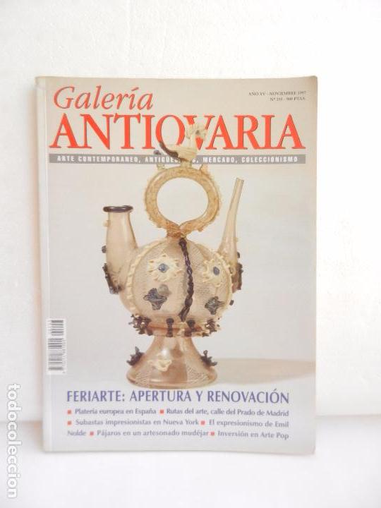 Arte: REVISTA GALER&Iacute;A ANTIQUARIA A&Ntilde;O XV N 155 NOVIEMBRE A&Ntilde;O 1997.