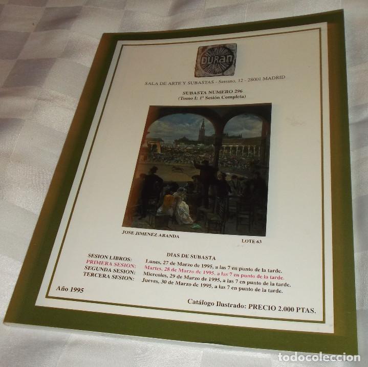Arte: catalogo DURAN sala de arte y subastas a&ntilde;o 1995