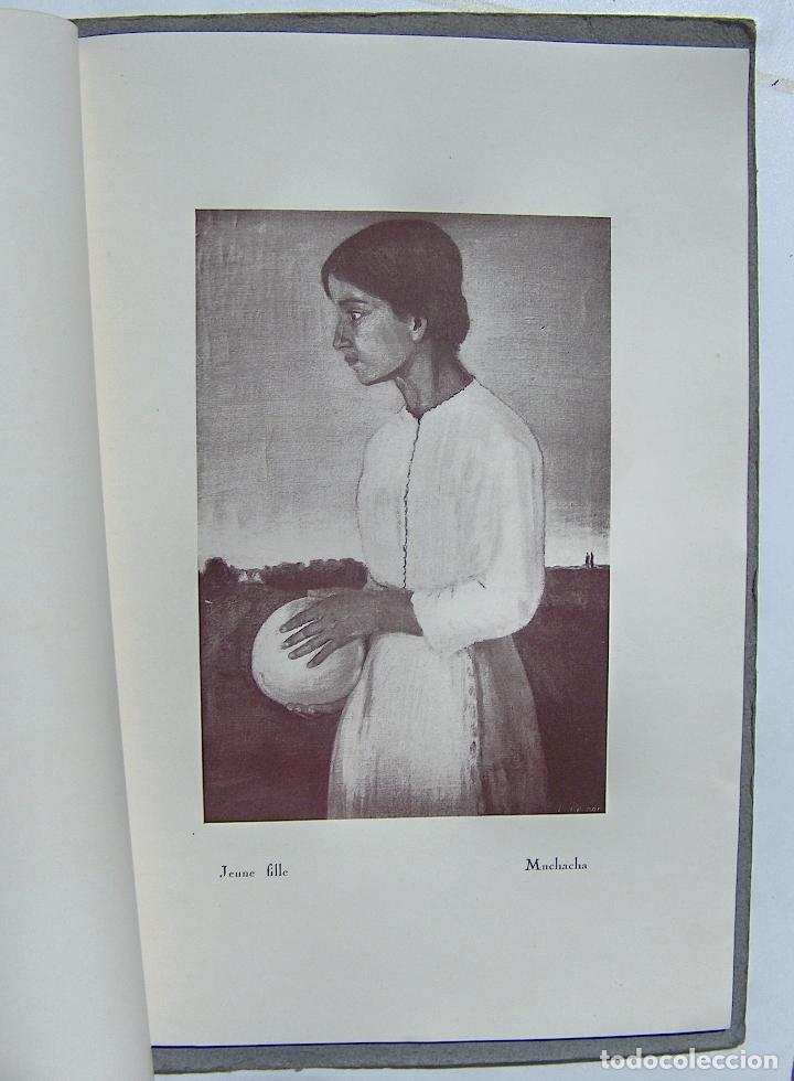 Art: Libro pintor Francisco Merenciano, paris 1927,  Dedicado a su mujer,  17 hojas con ilustraciones