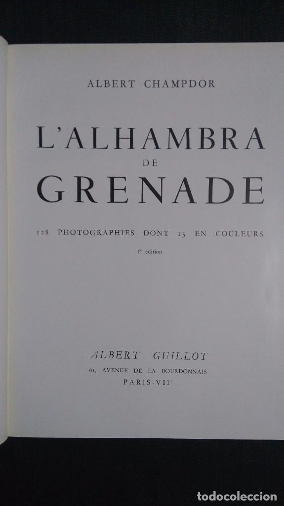 Arte: LA ALHAMBRA DE GRENADE (EN FRANCES) - Foto 3