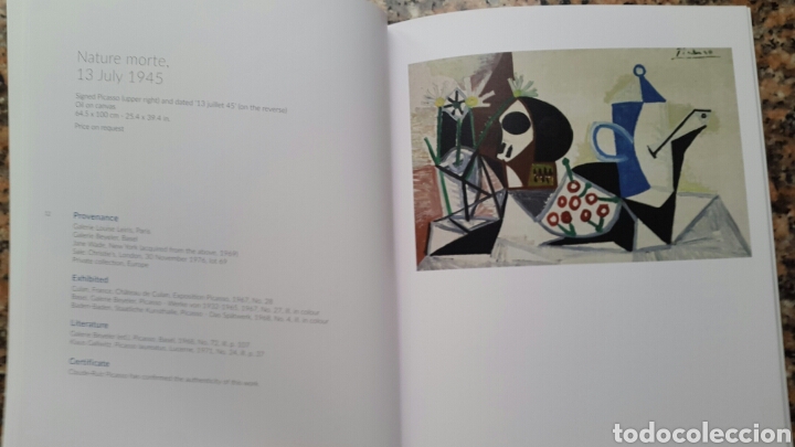 Arte: CAT&Aacute;LOGO PABLO PICASSO OPERA GALLERY - Foto 5