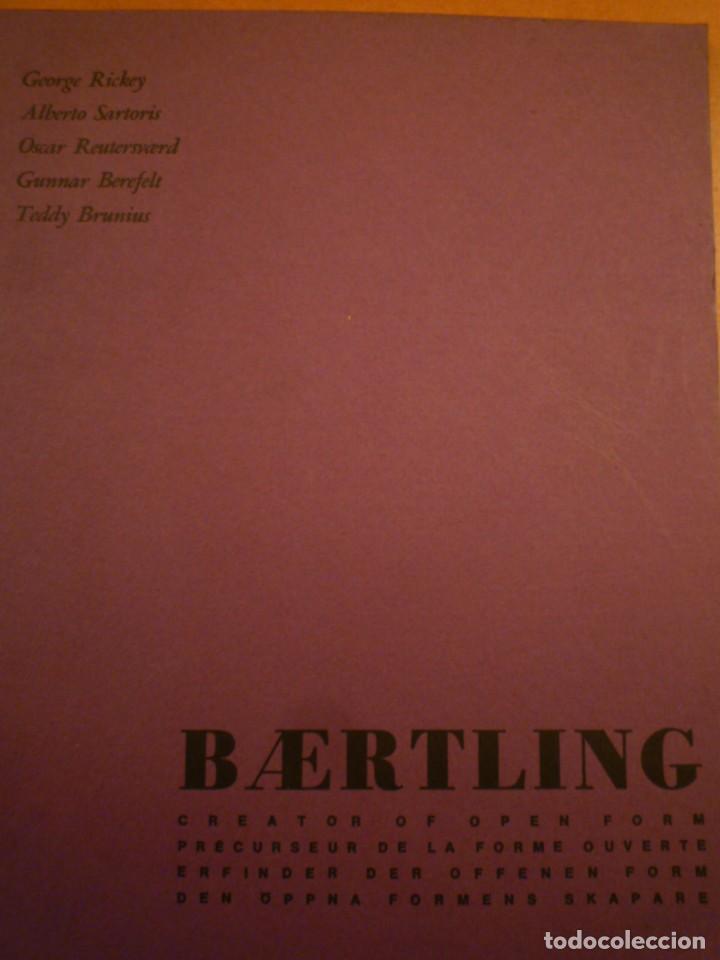 Arte: BAERTLING. PRECURSEUR DE LA FORME OUVERTE. TEDDY BRUNIUS. ROYAL ACADEMY OF FINE ARTS. ESTOCOLMO. 196