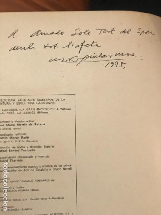 Arte: CAT&Aacute;LOGO DE AGUILAR MORE , INVITACI&Oacute;N  SALA NONELL 1978 Y LIBRO DEDICADO - Foto 2