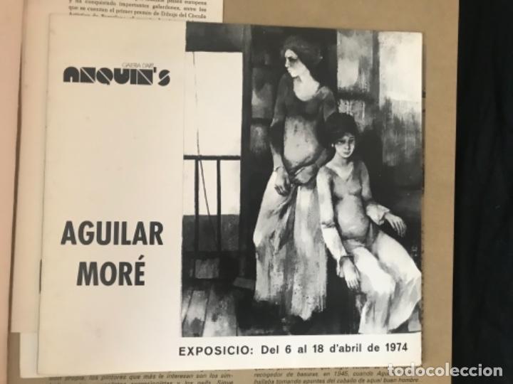 Arte: CAT&Aacute;LOGO DE AGUILAR MORE , INVITACI&Oacute;N  SALA NONELL 1978 Y LIBRO DEDICADO - Foto 3