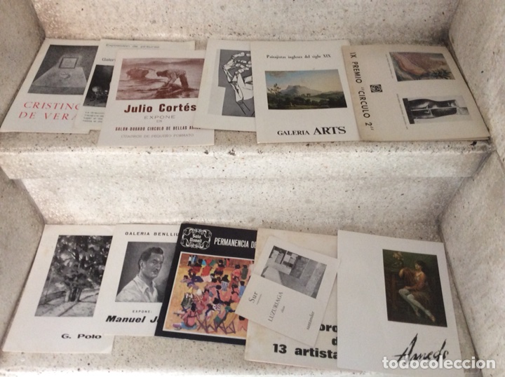 Arte: PINTURA Y ESCULTURA.CATALOGOS DE EXPOSICI&Oacute;N DE ARTISTAS.50 CATALOGOS DISTINTOS.A&Ntilde;OS 70.
