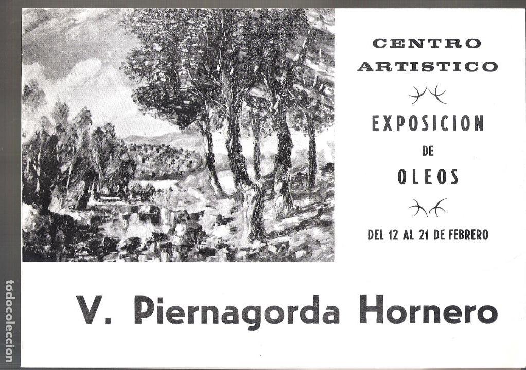 Arte: Vicente Piernagorda Hornero. Febrero 1974. Centro Art&iacute;stico y Literario Granada. Diptico.