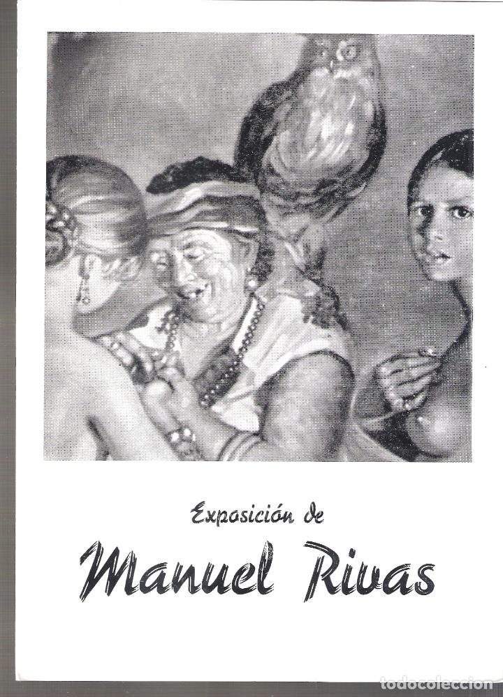 Arte: Manuel Rivas. Noviembre 1973. Centro Art&iacute;stico y Literario Granada. D&iacute;ptico. 22 x 16 cm.