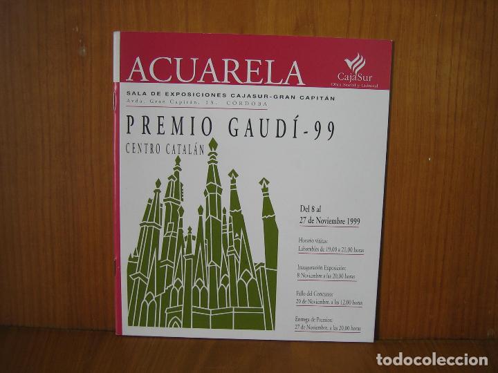Arte: Catalogo de arte. Premio Gaud&iacute; 99