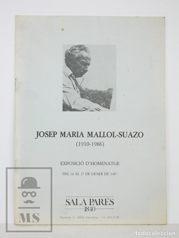 Arte: Cat&aacute;logo Exposici&oacute;n Pintura - Josep Mar&iacute;a Mallol-Suazo - Sala Par&eacute;s. Barcelona, 1987