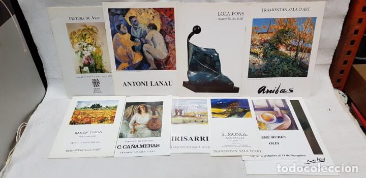 PINTURA. 10 CATÁLOGOS Y POSTALES EXPOSICIONES ARTISTAS EN SALA D'ART TRAMONTAN. AÑOS 1992 - 94. (Arte - Catálogos)