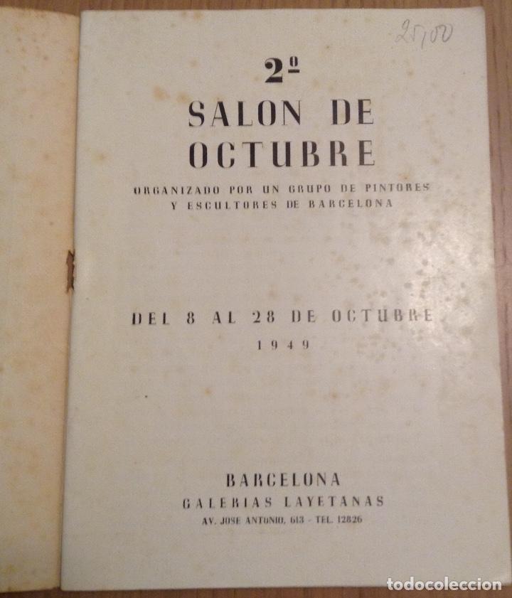 Arte: SEGUNDO SALÓN DE OCTUBRE 1949 TAPIES SANDALINAS DE SUCRE - Foto 2 - 143101358