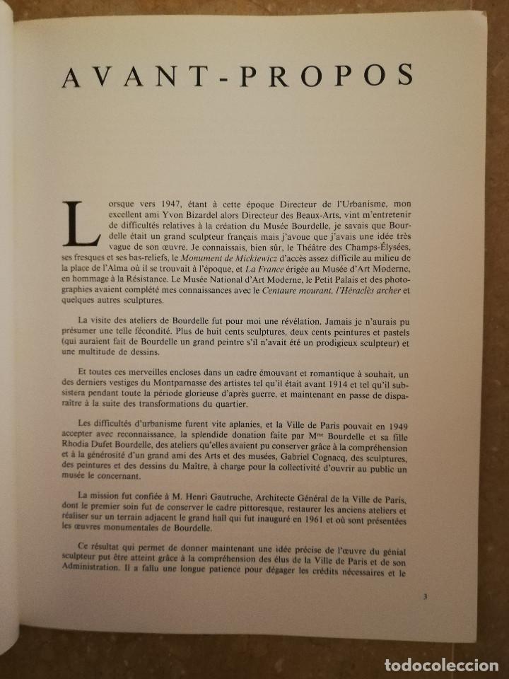 Arte: LE CATALOGUE DU MUS&Eacute;E BOURDELLE, 1990 - Foto 2