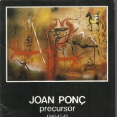 Arte: JOAN PONÇ, GALERÍA DAU AL SET, 1983. Lote 145836306