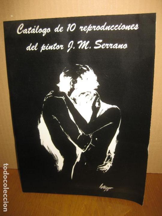Arte: CATALOGO DE 10 REPRODUCCIONES DEL PINTOR J. M. SERRANO. EDICIONES FRADERA.