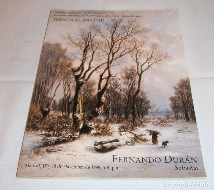Arte: catalogo subasta de navidad Fernando Duran Madrid 1998