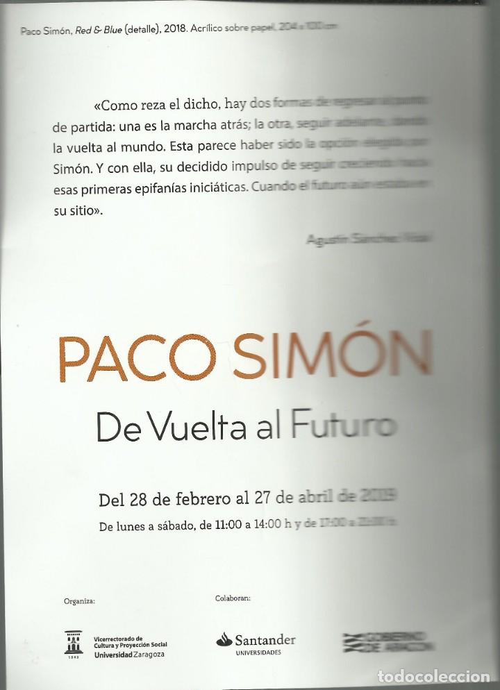 Arte: Paco Sim&oacute;n, tarjet&oacute;n de presentaci&oacute;n.2019 - Foto 2