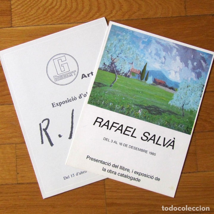 Arte: Tr&iacute;ptico + d&iacute;ptico Exposiciones de Rafael Salv&aacute;, 1985-1986
