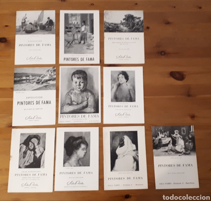 Arte: Pintores de Fama. Sala Par&eacute;s. Cat&aacute;logo. Precio por unidad.