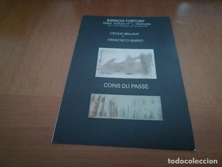 Arte: COINS DU PASSE. CECILIA BELLAMY. FRANCISCO QUERO. TARJETA DE INVITACI&Oacute;N.. UNA CARA. BUEN ESTADO. DIF