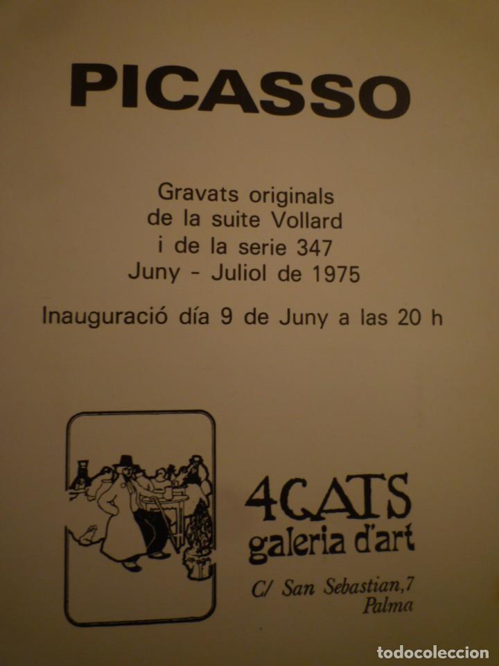 Arte: PICASSO. DÍPTICO. GRAVATS ORIGINALS DE LA SUITE VOLLARD I DE LA SERIE 347. GALERIA 4 GATS. 1975 - Foto 2 - 202110306