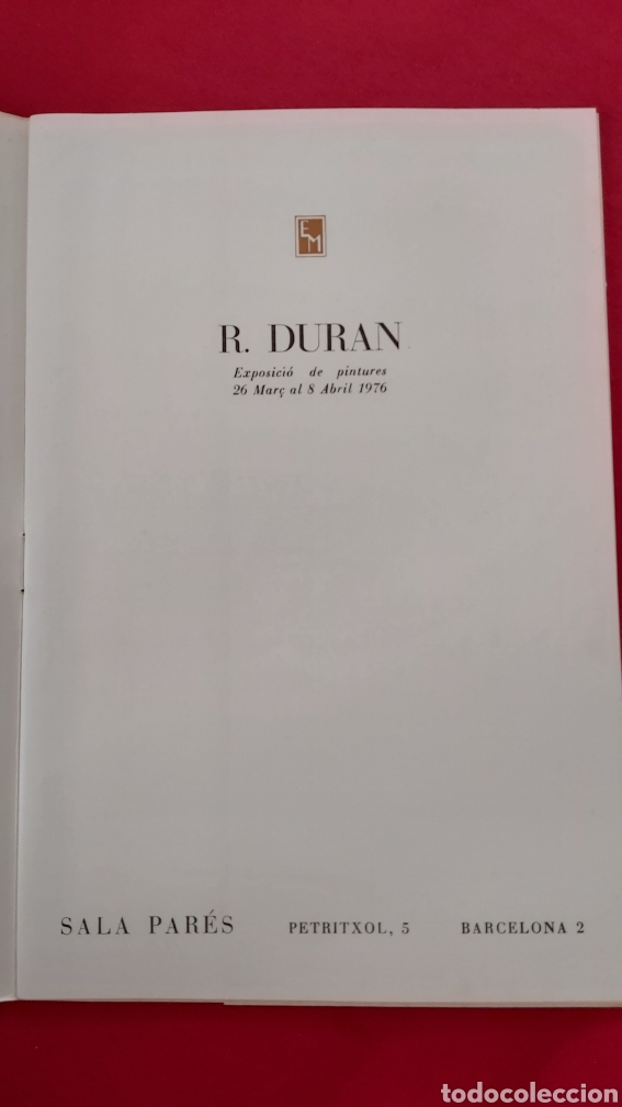 Arte: R. DUR&Aacute;N SALA PAR&Eacute;S 1976 - Foto 1