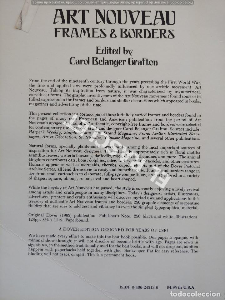 Arte: LIBRO ART NOUVEAU - FRAMES & BORDERS - - Foto 10