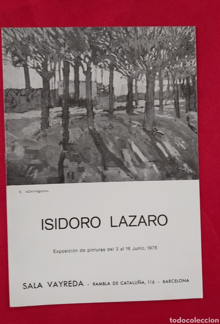 Arte: ISIDORO L&Aacute;ZARO SALA VAYREDA 1976 - Foto 1