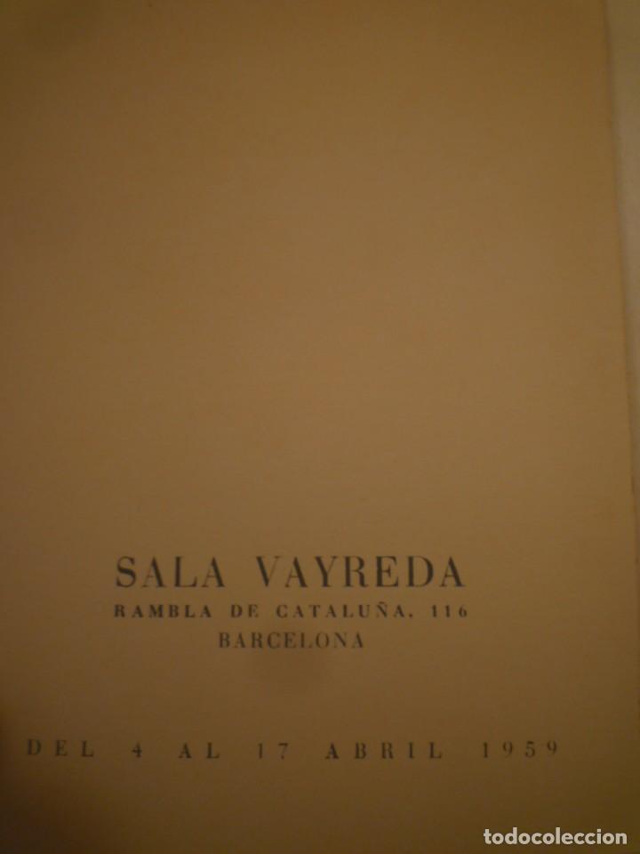Arte: XAVIER VALLS. SALA VAYREDA. TR&Iacute;PTICO. 1959 - Foto 2