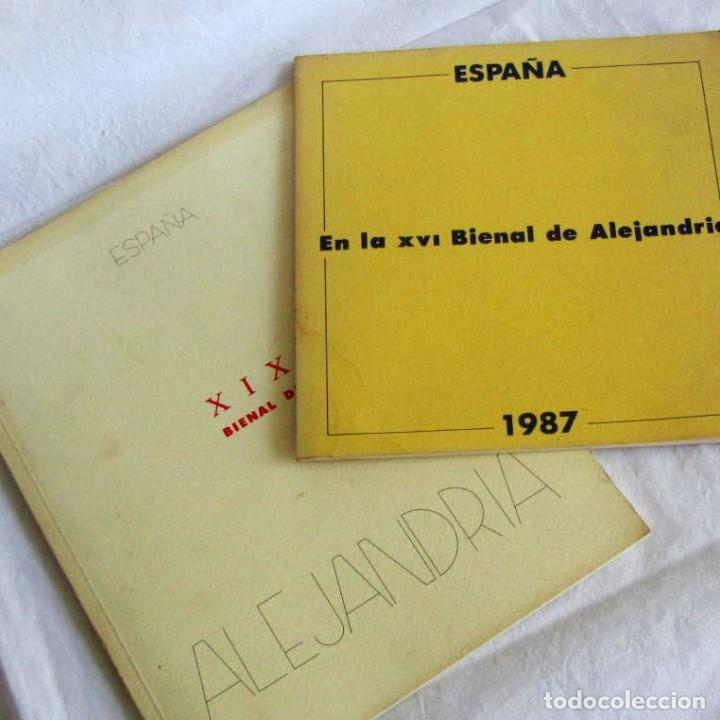 Arte: 2 cat&aacute;logos Espa&ntilde;a Bienal de alejandr&iacute;a 1987 + 1997