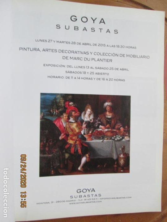 Arte: GOYA SUBASTAS CATALOGO ABRIL 2015 - Foto 2