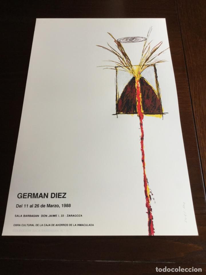 Arte: Cartel sala de Arte German diez 1989