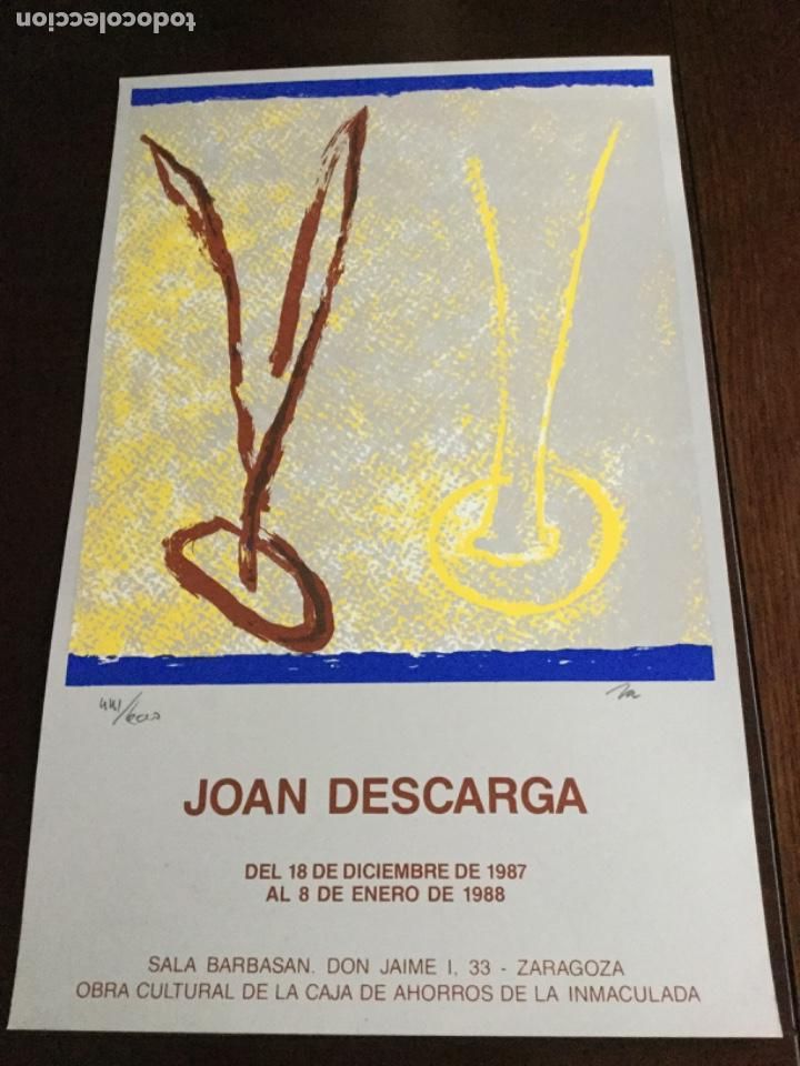Arte: Cartel Sala de Arte, Joan descarga, 1988