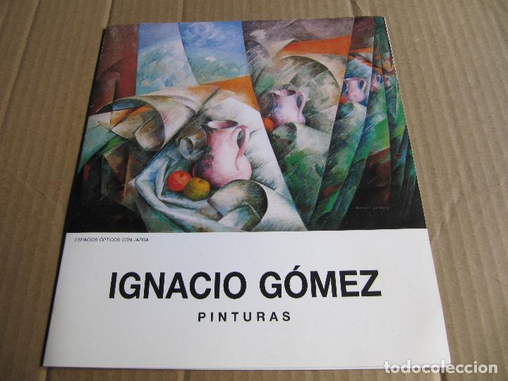 Arte: FOLETO PINTOR IGNACIO GOMEZ PINTURAS-ESPACIOS OPTICOS CON JARRA 1992 CAJA RURAL DE SALAMANCA