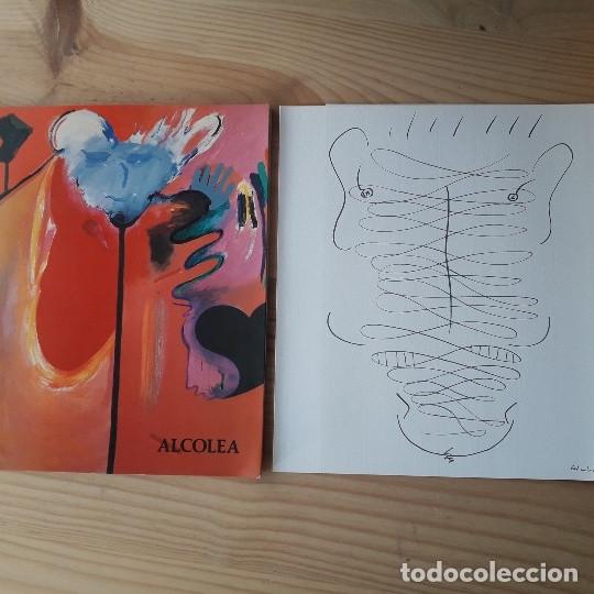 Arte: Alcolea. Galer&iacute;a La C&uacute;pula 1986. (Inauguraci&oacute;n de galer&iacute;a y primera exposici&oacute;n) Dibujo desplegable