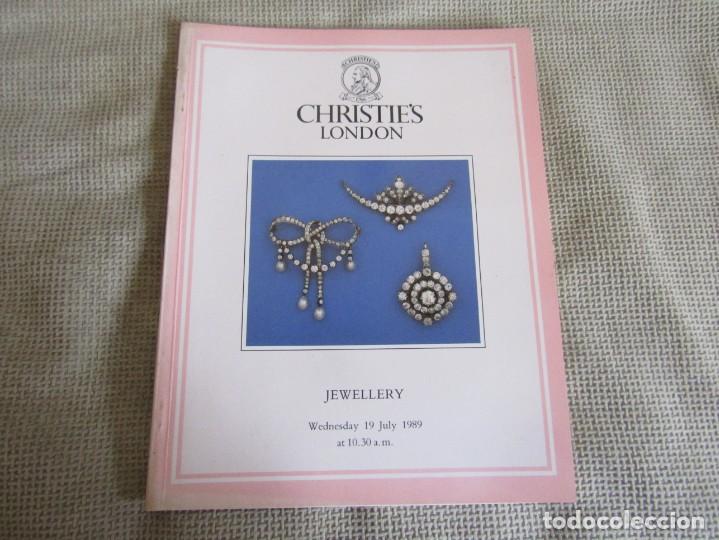 Arte: Cat&aacute;logo Subasta Christie`s Joyas 19 de Julio de 1989