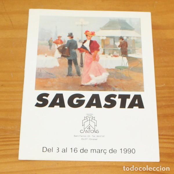 Arte: SAGASTA. CUADERNO 8 PGS EXPOSICION 4 CANTONS, OLOT 1990